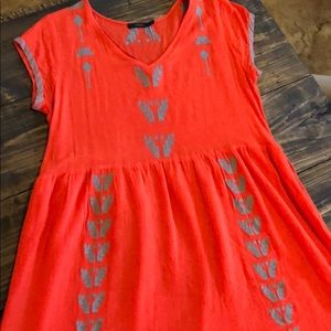 THML Dress with Gray Embroidery